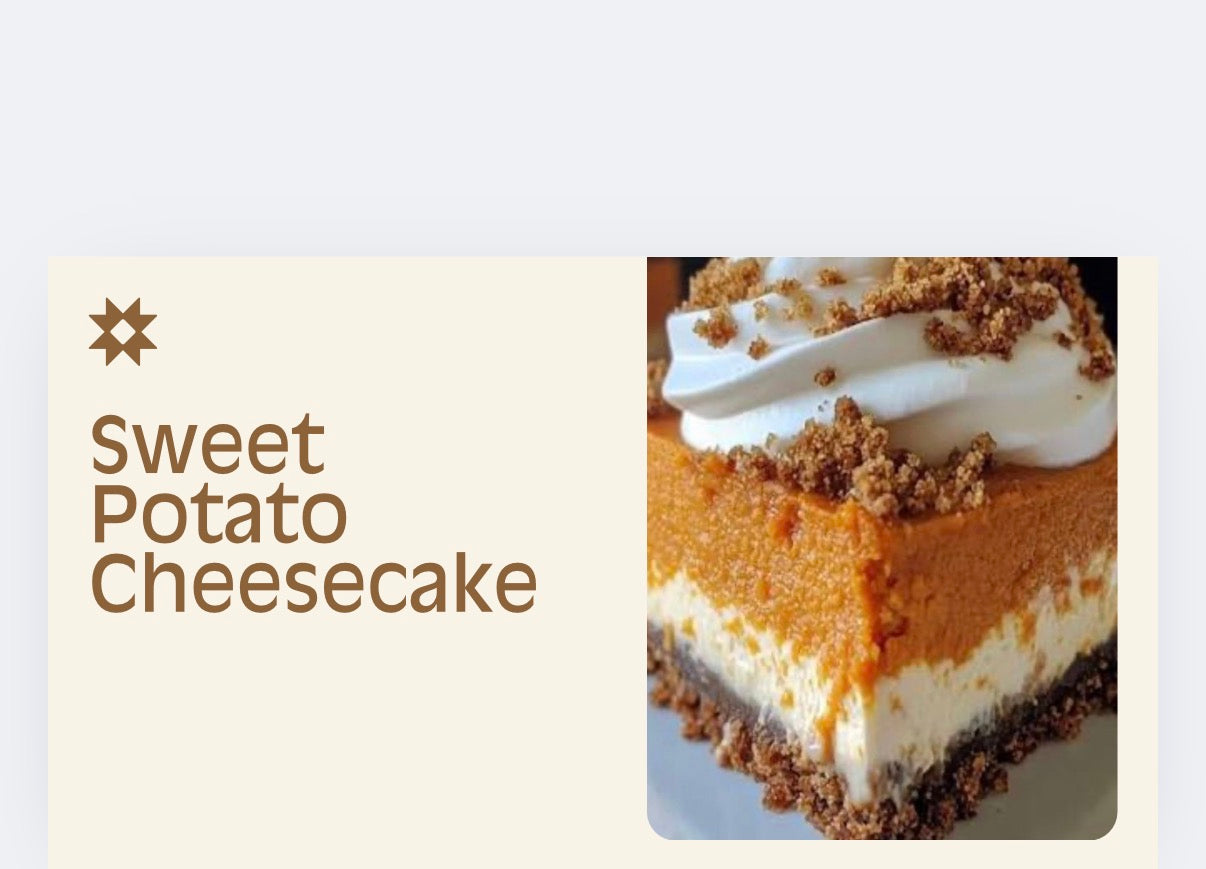 Sweet potato cheesecake