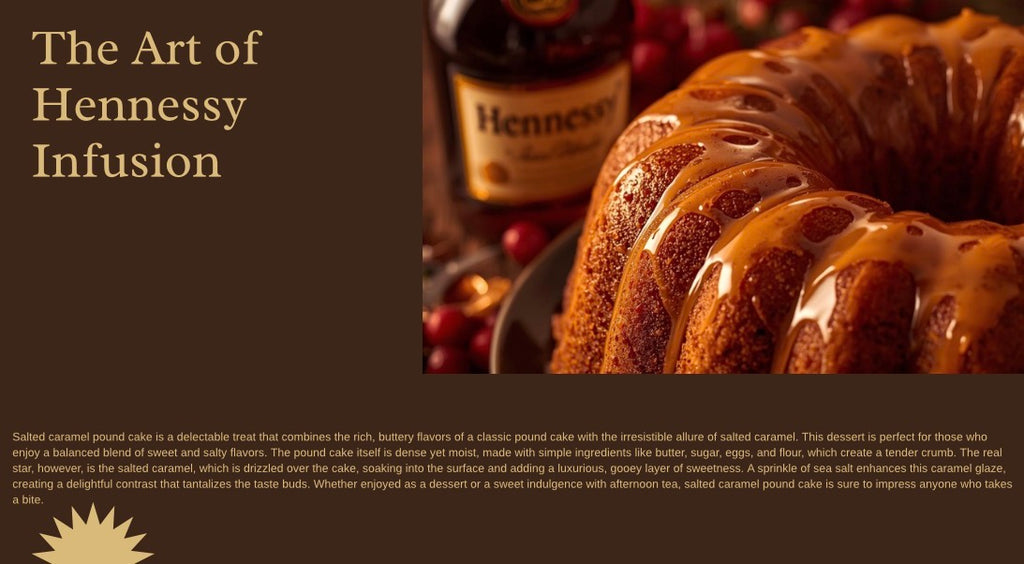 Hennessy salted caramel pound cake
